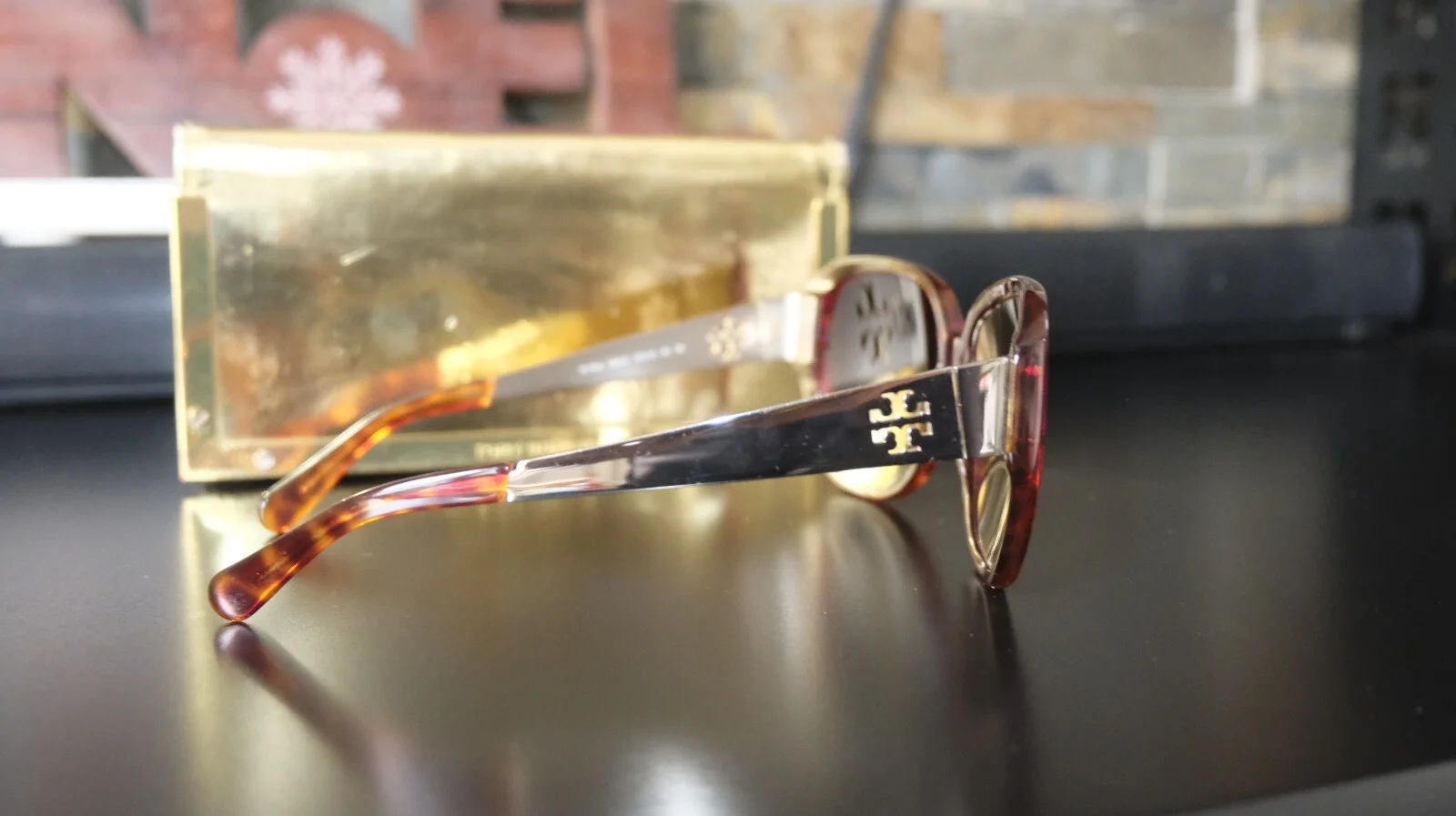 Tory Burch Tortoise Glasses Amber Lens TY7014 Great Condition #183 2