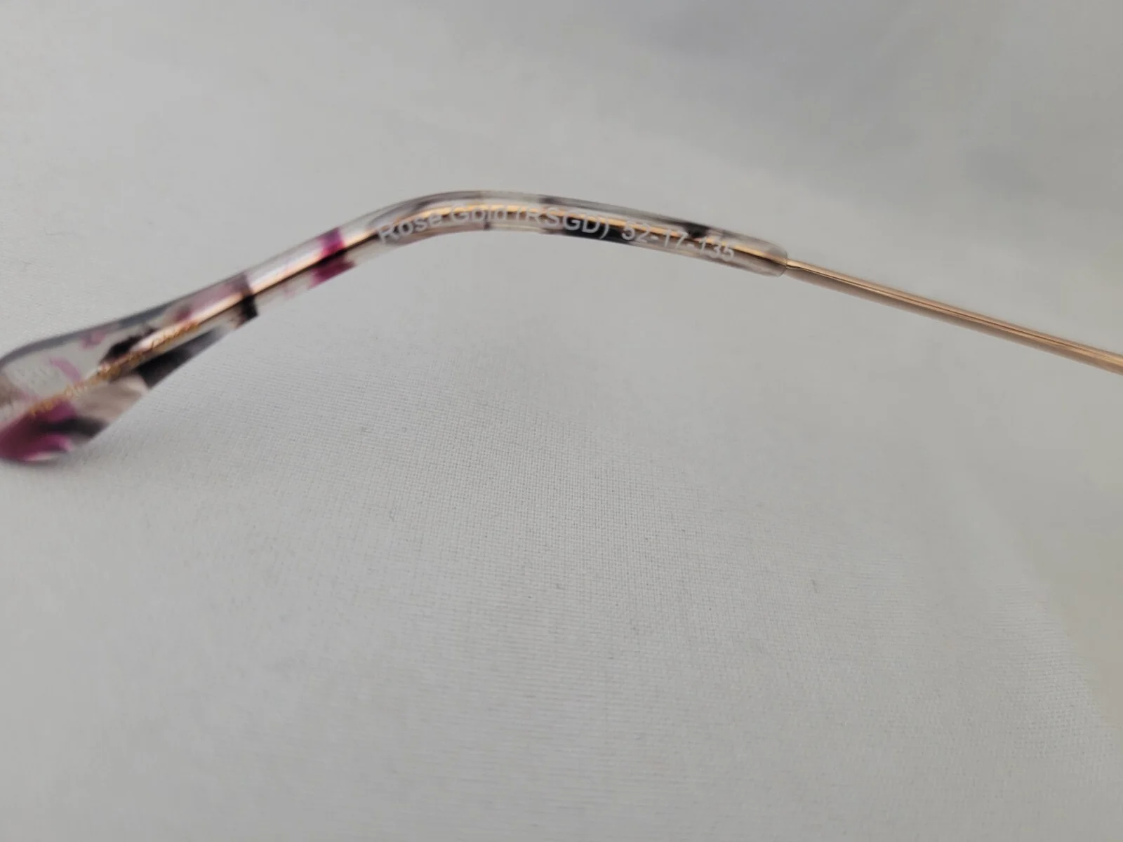 Totally Rimless TR301 Trinity Rose Gold Rimless Eyeglasses 52-17-135 4