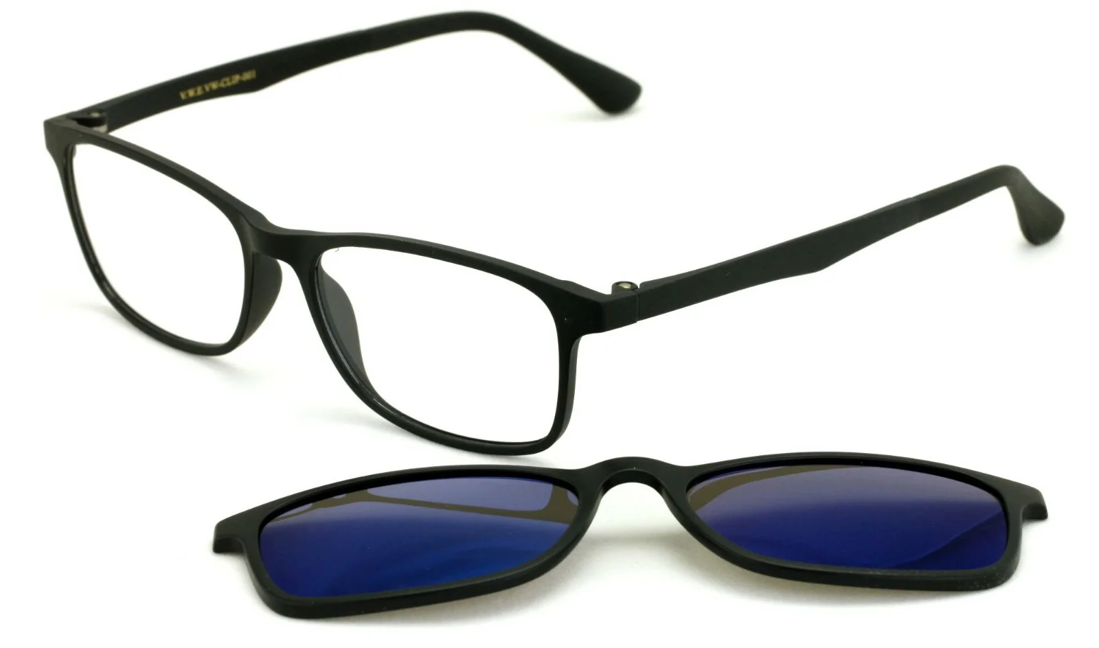 TR90 Black Reading Glasses With Sunglasses Clip On - Eyeglasses Readers Clear 4