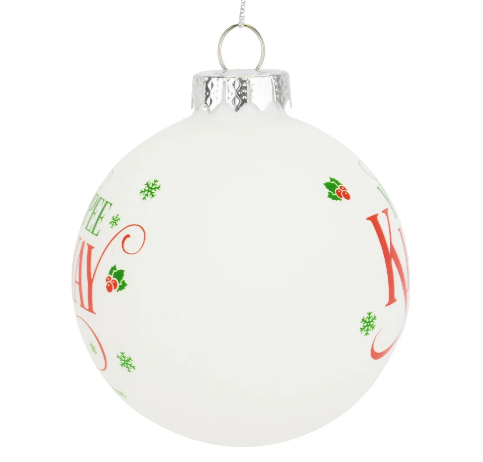 Tree Buddees Yippee Ki Yay Funny Saying Glass Christmas Ornaments Xmas Movie 4