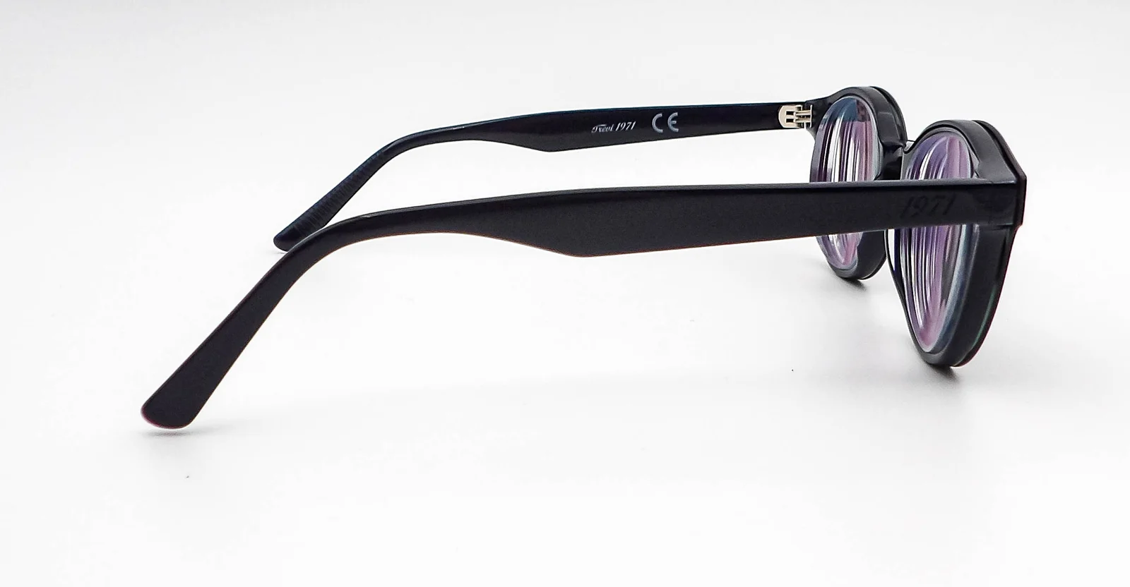 Trevi 1971 K1233 Black Eyeglasses Frames With Magnetic Sunglass Cover 49-20-147 3