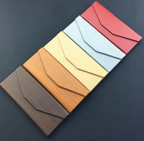 Triangular Hard Folding Eyeglass Case Hard Glasses Sunglasses (BROWN)