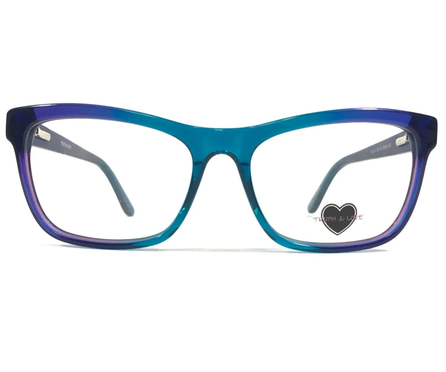 Truth & Love Eyeglasses Frames T & L 12 COL 50 Blue Purple Fade 52-16-135