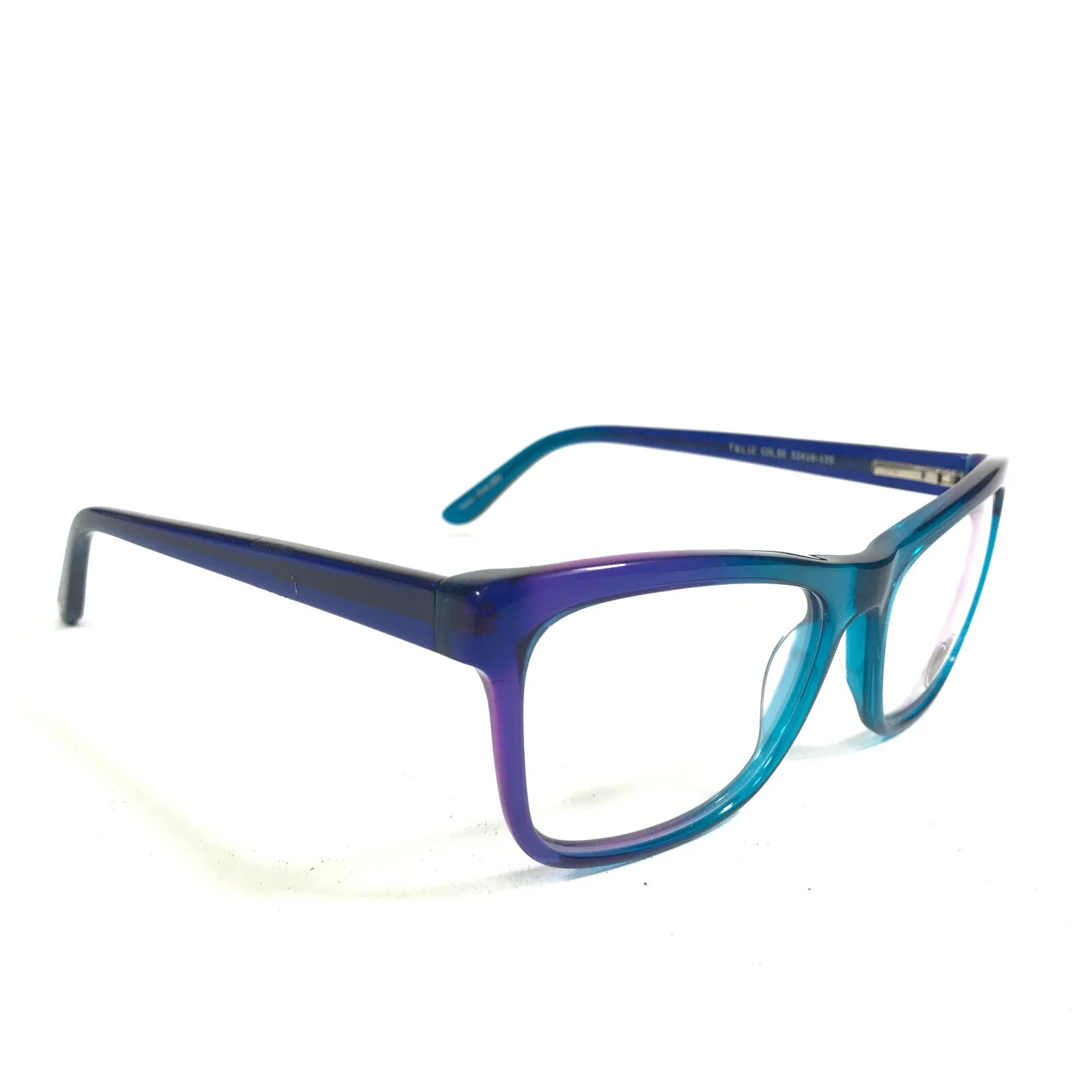 Truth & Love Eyeglasses Frames T & L 12 COL 50 Blue Purple Fade 52-16-135 2
