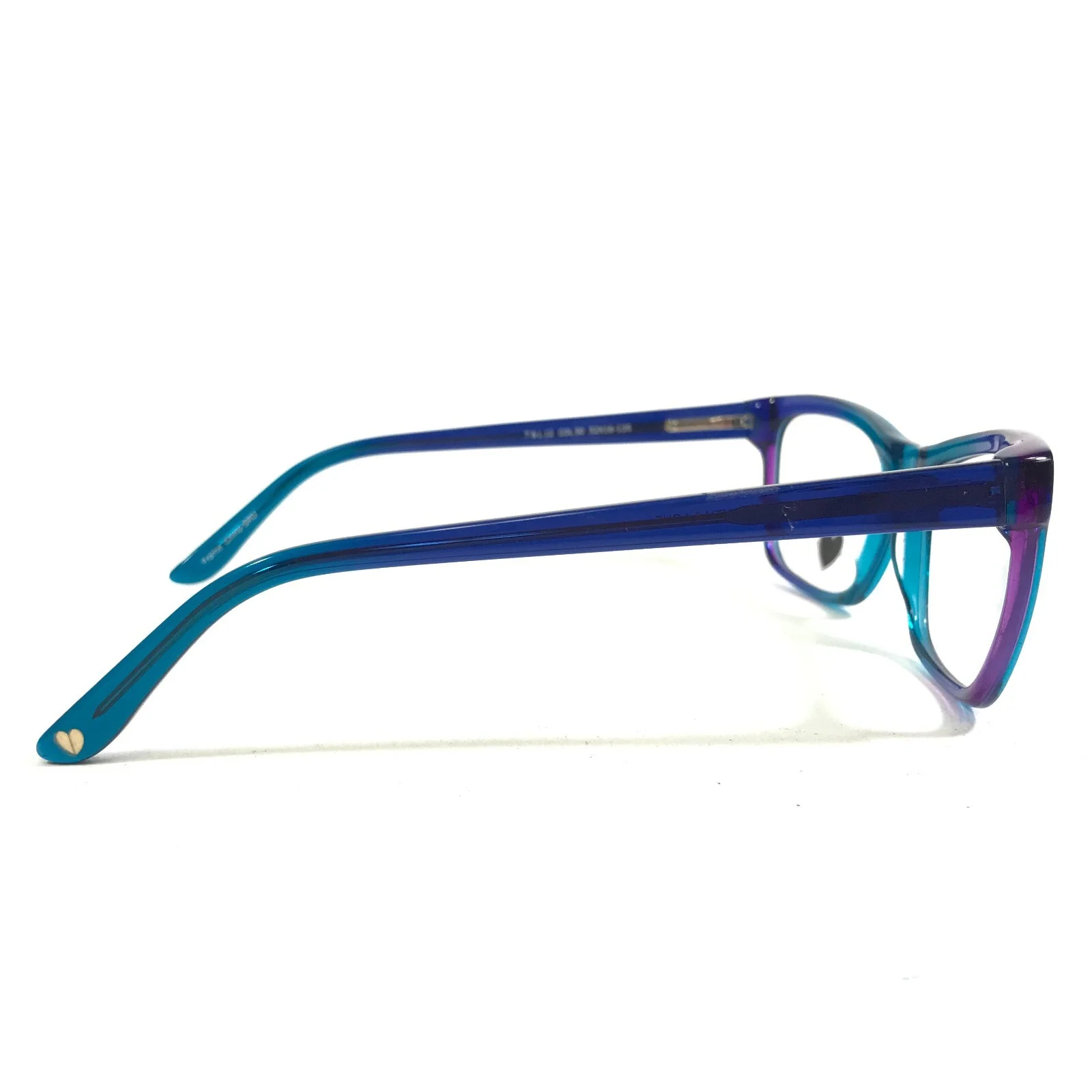 Truth & Love Eyeglasses Frames T & L 12 COL 50 Blue Purple Fade 52-16-135 3