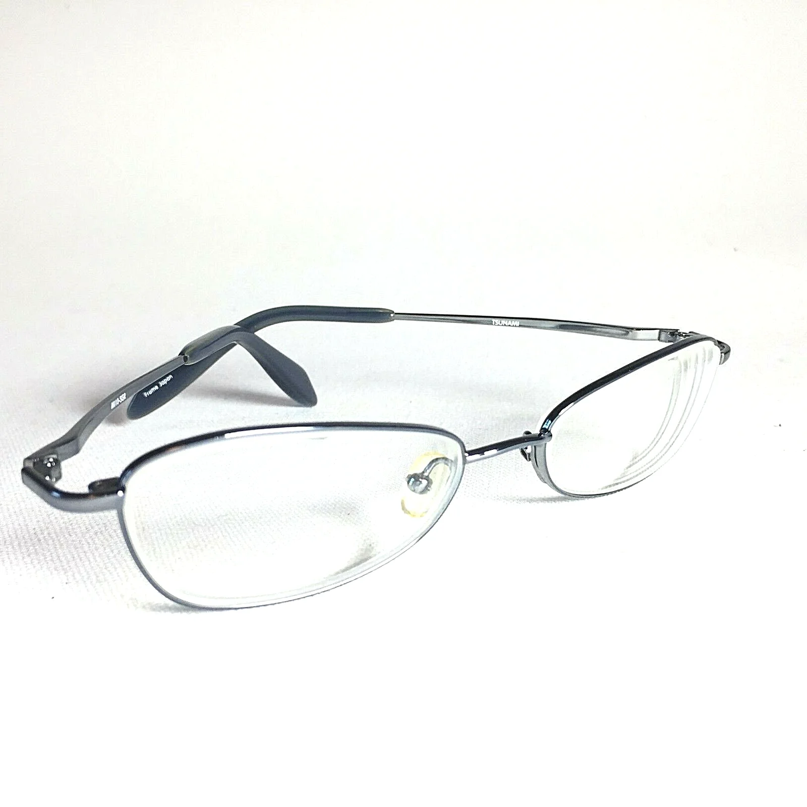 Tsunami Eyeglasses Frames Vintage Titanium Metal Full Frame Cat Eye Japan Womens