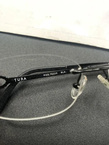 TURA BRILLIANCE TE262 BLK Black Womens Cat Eye Eyeglasses Frames 50-17-135 B:38 2