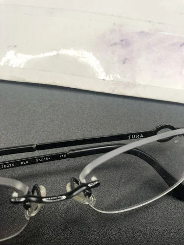 TURA BRILLIANCE TE262 BLK Black Womens Cat Eye Eyeglasses Frames 50-17-135 B:38 3
