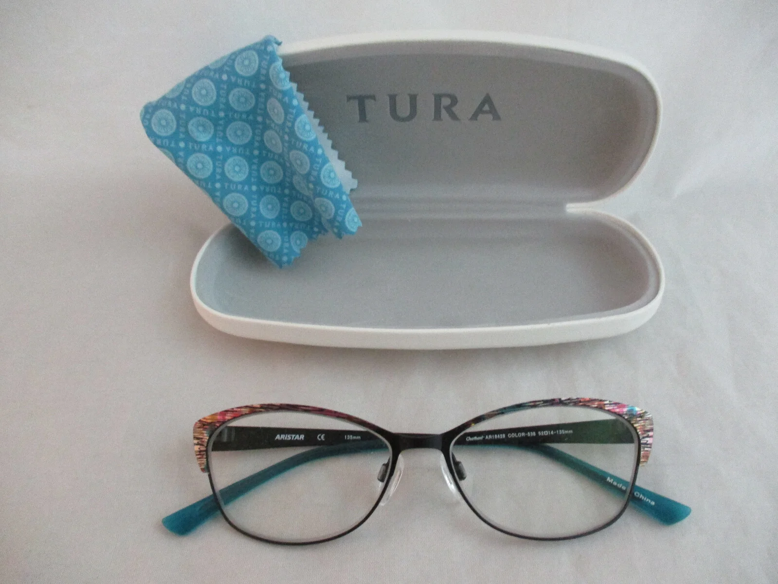 Tura Eyeglasses AR18429 Teal Optical Frame 52[]14 (713)