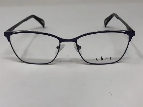 UBER “POLARIS” Eyeglasses Frame 53-16-135 Navy Blue/Silver Matte BU26 2