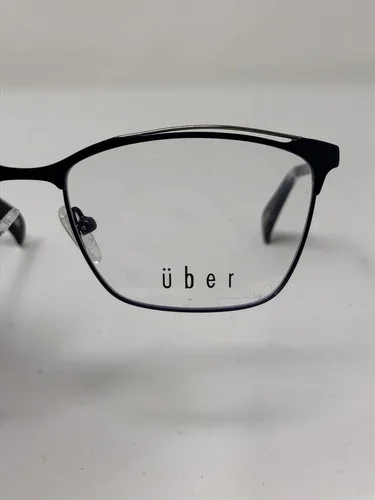 UBER “POLARIS” Eyeglasses Frame 53-16-135 Navy Blue/Silver Matte BU26 4