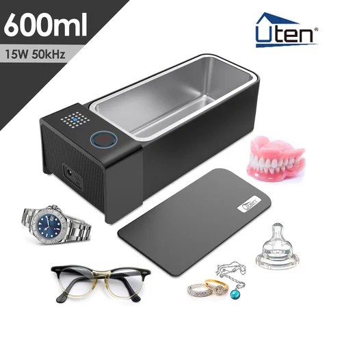 Ultrasonic Cleaner 600ml Low Noise Wash Machine for Cleaning Eyeglasses Jewelry