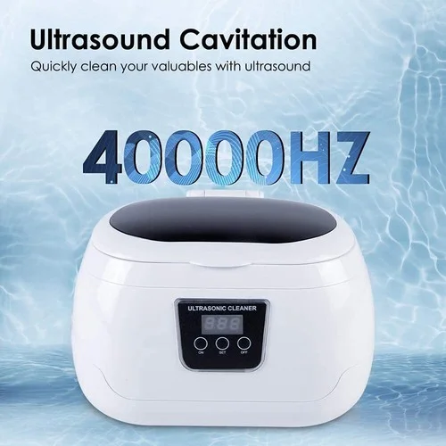 Ultrasonic Jewellery Cleaner Machine Eyeglass Wave Cleaning Polishing Tank Timer 3