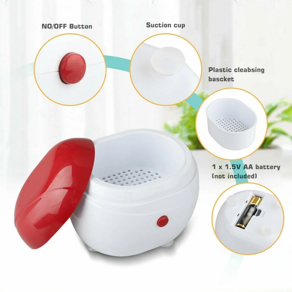 Ultrasonic Jewelry Cleaner Machine for Ring Silver Eyeglass Denture Cleaning 4