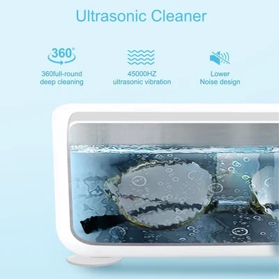 Ultrasonic Jewelry Cleaning Machine Portable Eyeglasses Watches Heads Cleaner 4