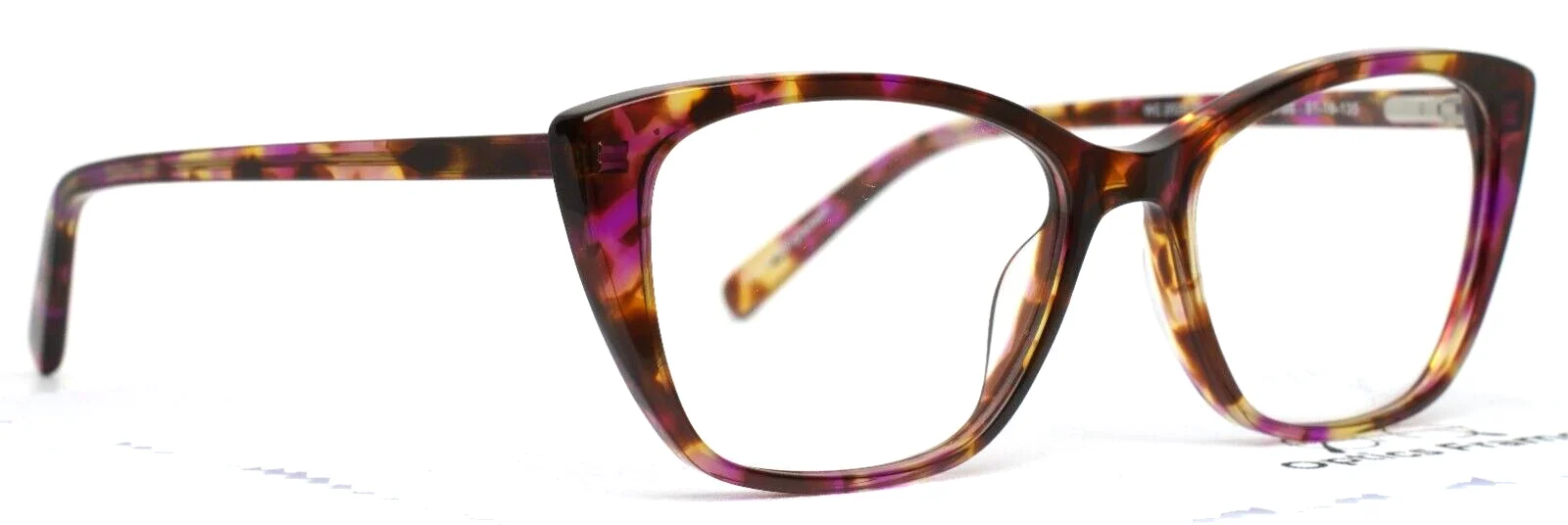 UNBRANDED WC2020-11 Pink Tortoise Womens Cat Eye Eyeglasses 51-16-135 B:38 3