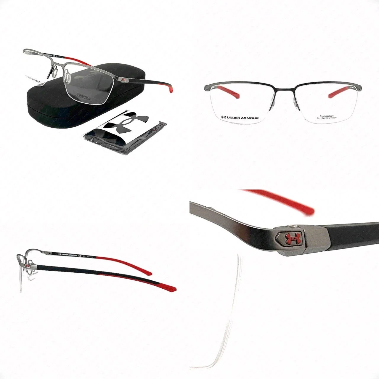 Under Armour UA 5002/G R81 57mm Matte Ruthenium w/Demo Lenses Eyeglasses