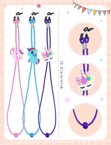 Unicorn Eyeglass Chain Sunglasses Read Glasses Mask Chain Holder Rope Necklace 2