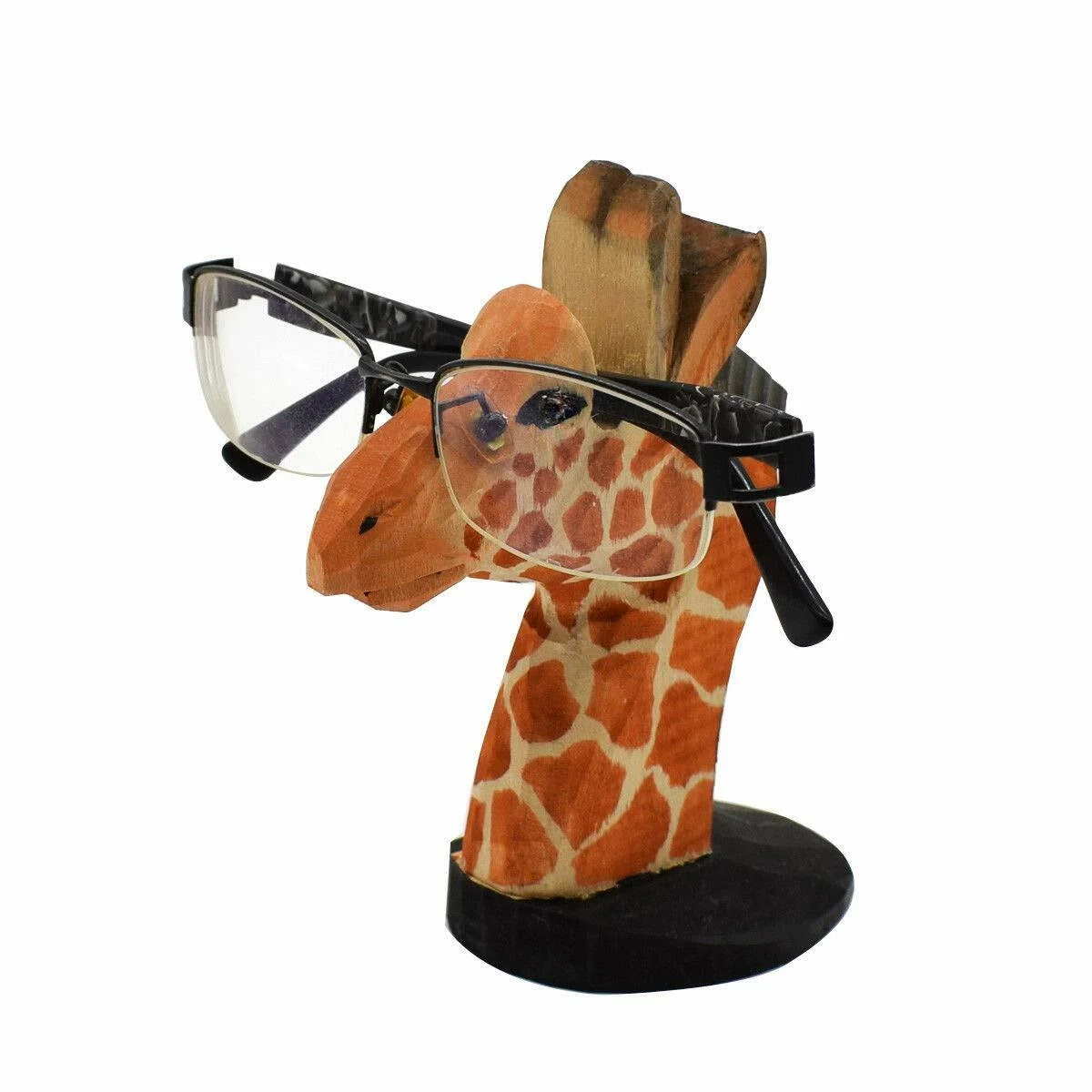 Unicorn Wood Carving Eyeglasses Holder Stand Sunglasses Display decor 3