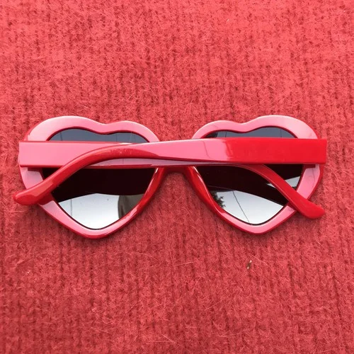 Unique Youth RX Specs Red Heart Sunglasses for Prescription Lenses Lolita (-75) 2