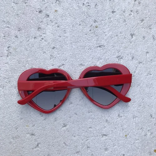 Unique Youth RX Specs Red Heart Sunglasses for Prescription Lenses Lolita (-75) 4