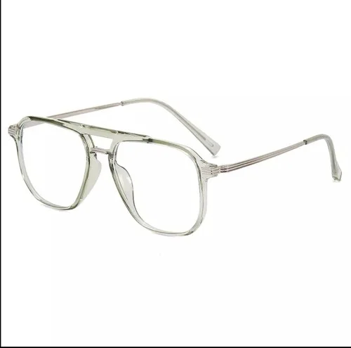 Unisex Trendy Oversized Aviator Eyeglasses Frame with Non-prescription Costume 3