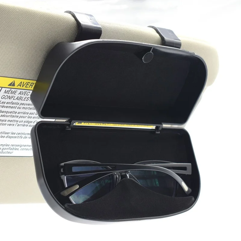 Universal Accessories Car Sun Visor Clip Mount Eye Glasses Case Holder Storage