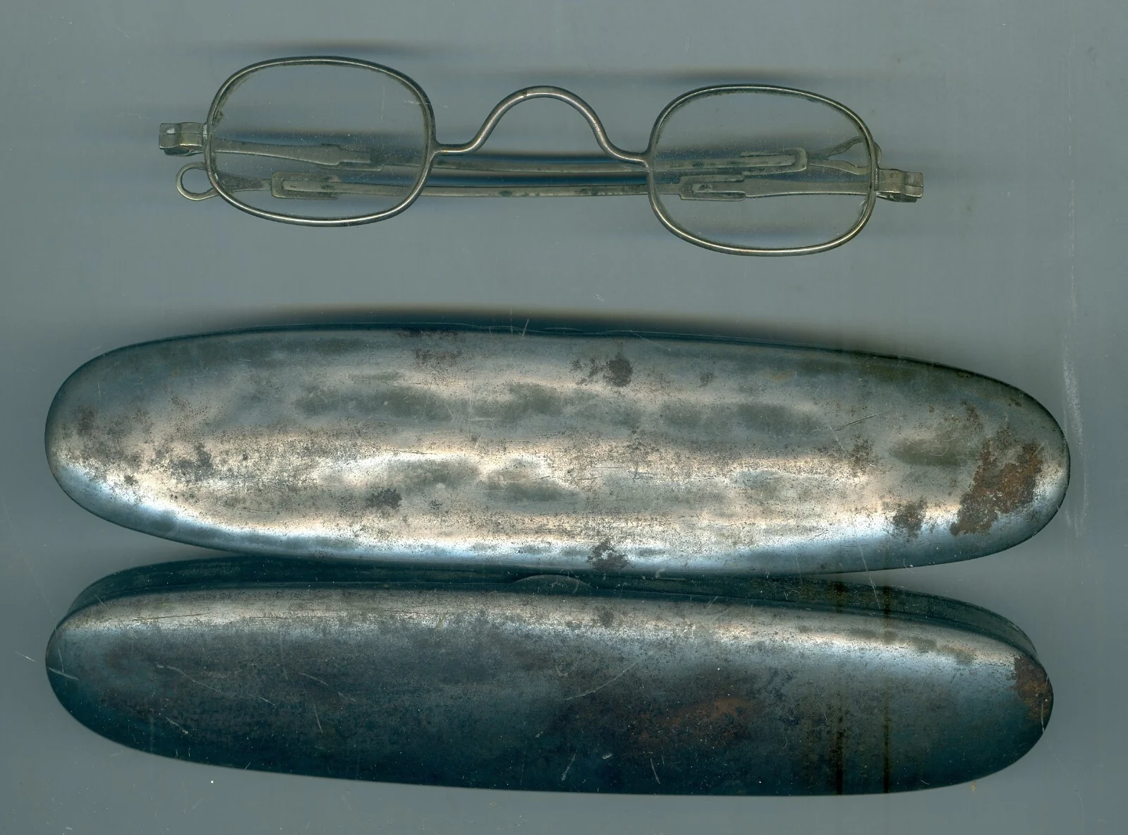 Unusual 1800’s Child’s Eye Glasses with a Very Old Metal Case