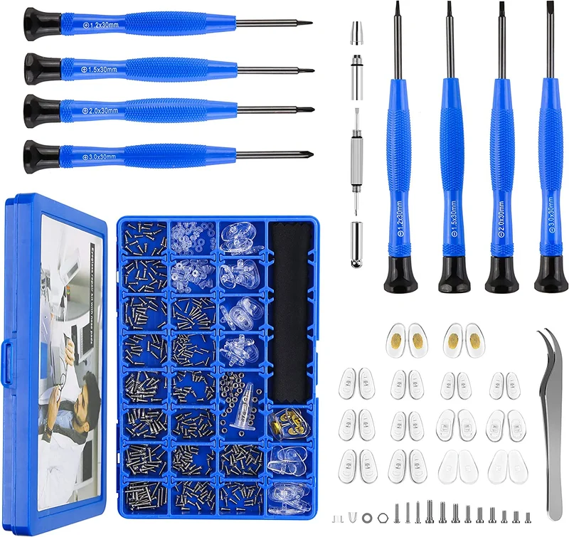 Upgrade Version Magnetic Eye Glass Repairing Kit Eyeglass Repair Tool Kit