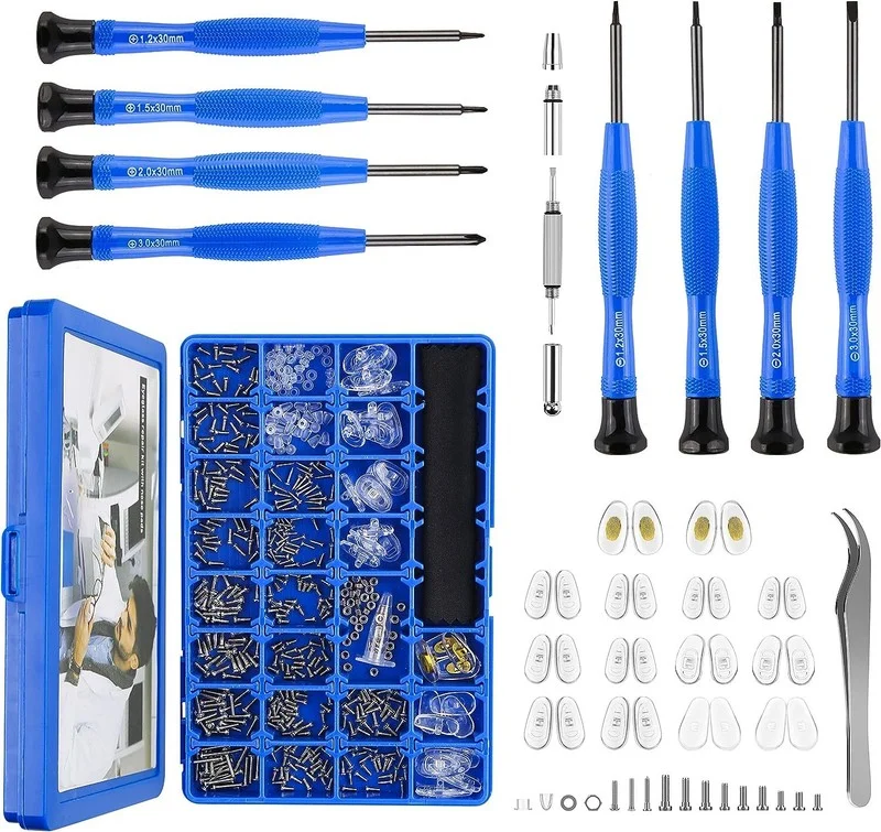 Upgrade Version Magnetic Eye Glass Repairing Kit Eyeglass Repair Tool Kit 2