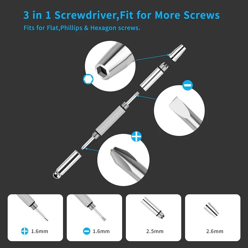 Upgrade Version Magnetic Eye Glass Repairing Kit Eyeglass Repair Tool Kit 4