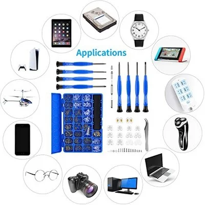 Upgrade Version Magnetic EyeGlass Care Repairing Kit Tool Compact Screw Box