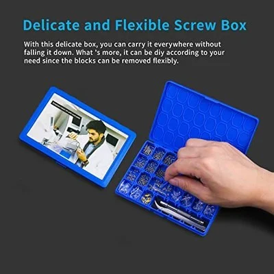 Upgrade Version Magnetic EyeGlass Care Repairing Kit Tool Compact Screw Box 4