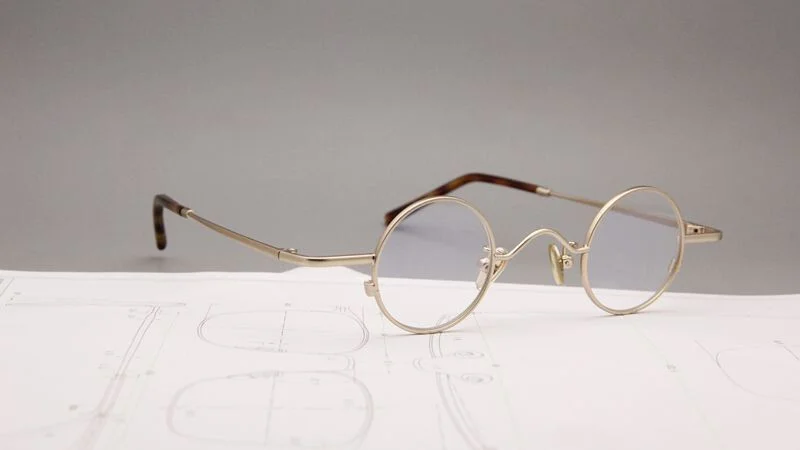 US Classic Small Round Japanese Eyeglass Frames Men Women Retro Golden Glasses 4