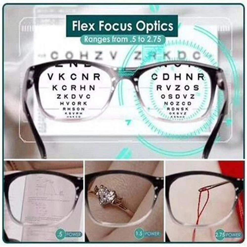US Fashions Multifocal One Power Readers Auto Focus Reading Adjusting Glasses 4