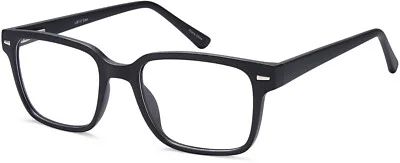 US112 SOLID BLACK EYEGLASS FRAME SIZE 52-20