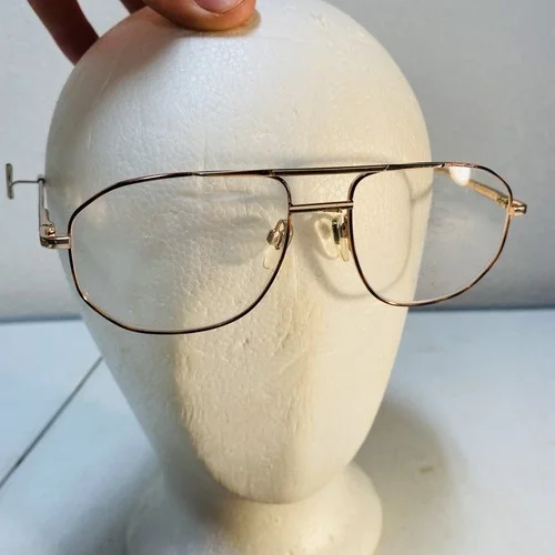 USA Eyeglasses Men’s Gold Tone Frame Aviator vintage glasses 2