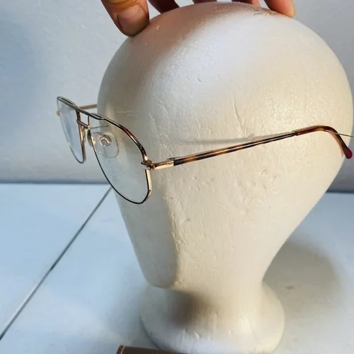 USA Eyeglasses Men’s Gold Tone Frame Aviator vintage glasses 3