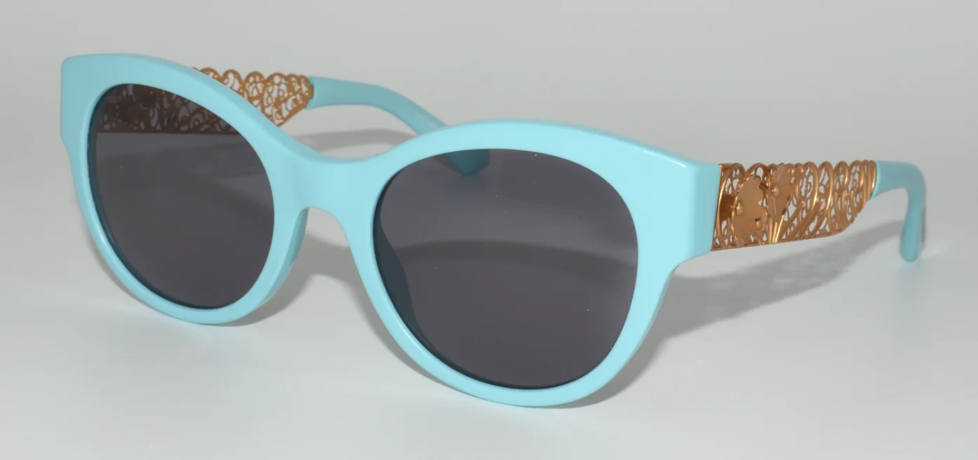 USED DOLCE & GABBANA EYEGLASSES DG3184 2586 FILIGREE COLLECTION BLUE 48-19-140