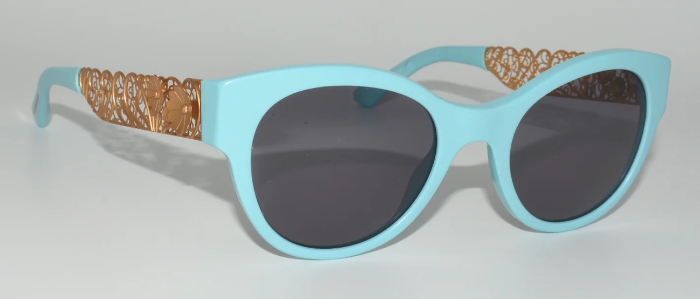 USED DOLCE & GABBANA EYEGLASSES DG3184 2586 FILIGREE COLLECTION BLUE 48-19-140 2