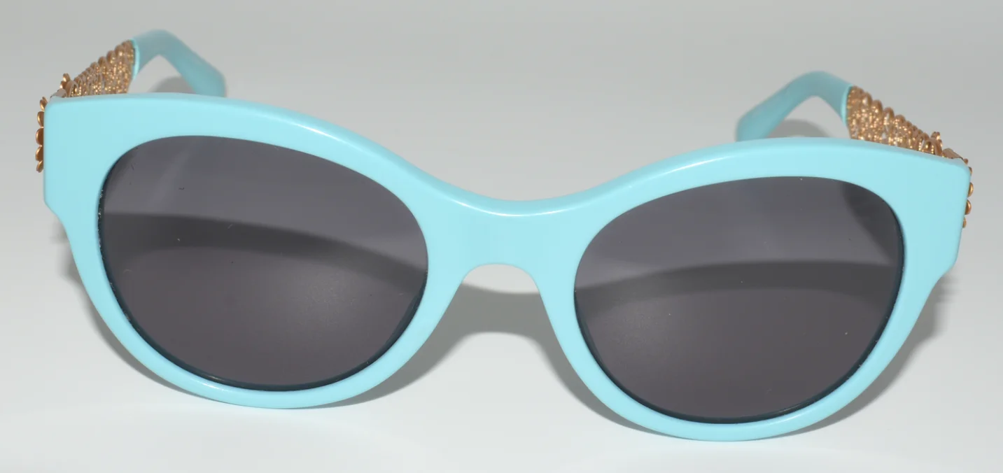 USED DOLCE & GABBANA EYEGLASSES DG3184 2586 FILIGREE COLLECTION BLUE 48-19-140 3