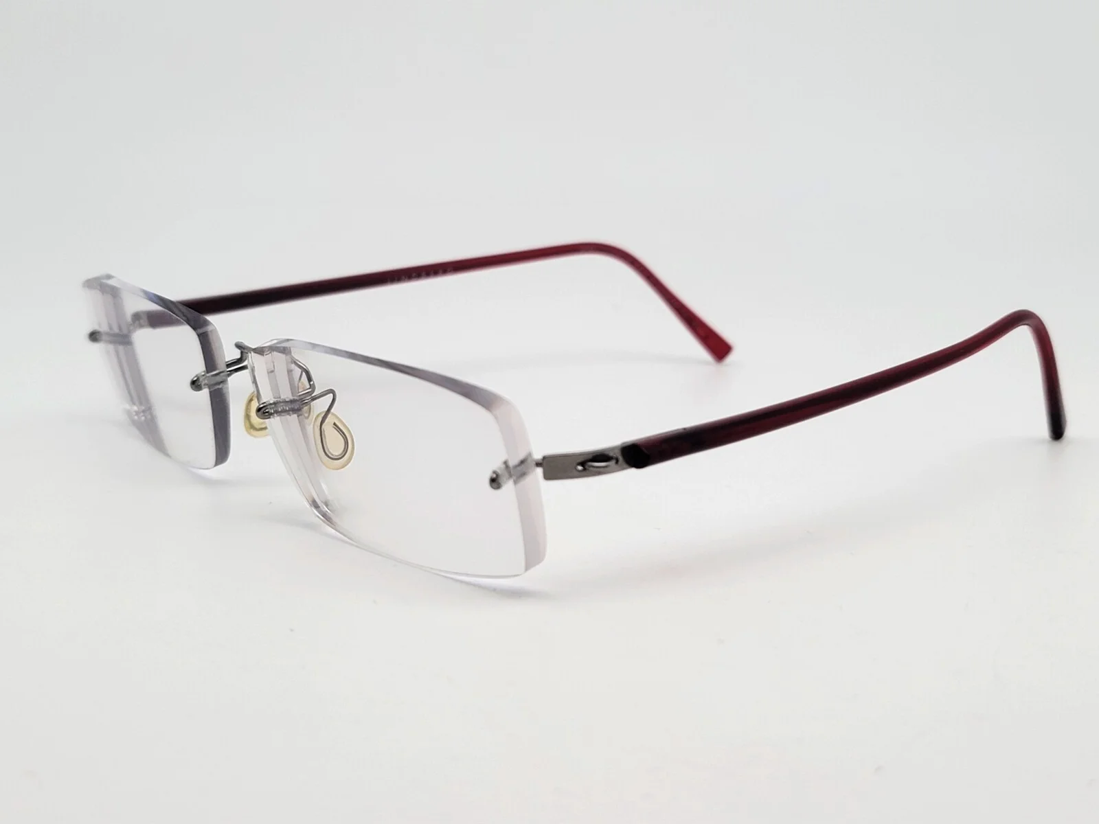 Used lindberg spirit titanium eyeglasses rimless No 039/E038 T611-135 Col PU13