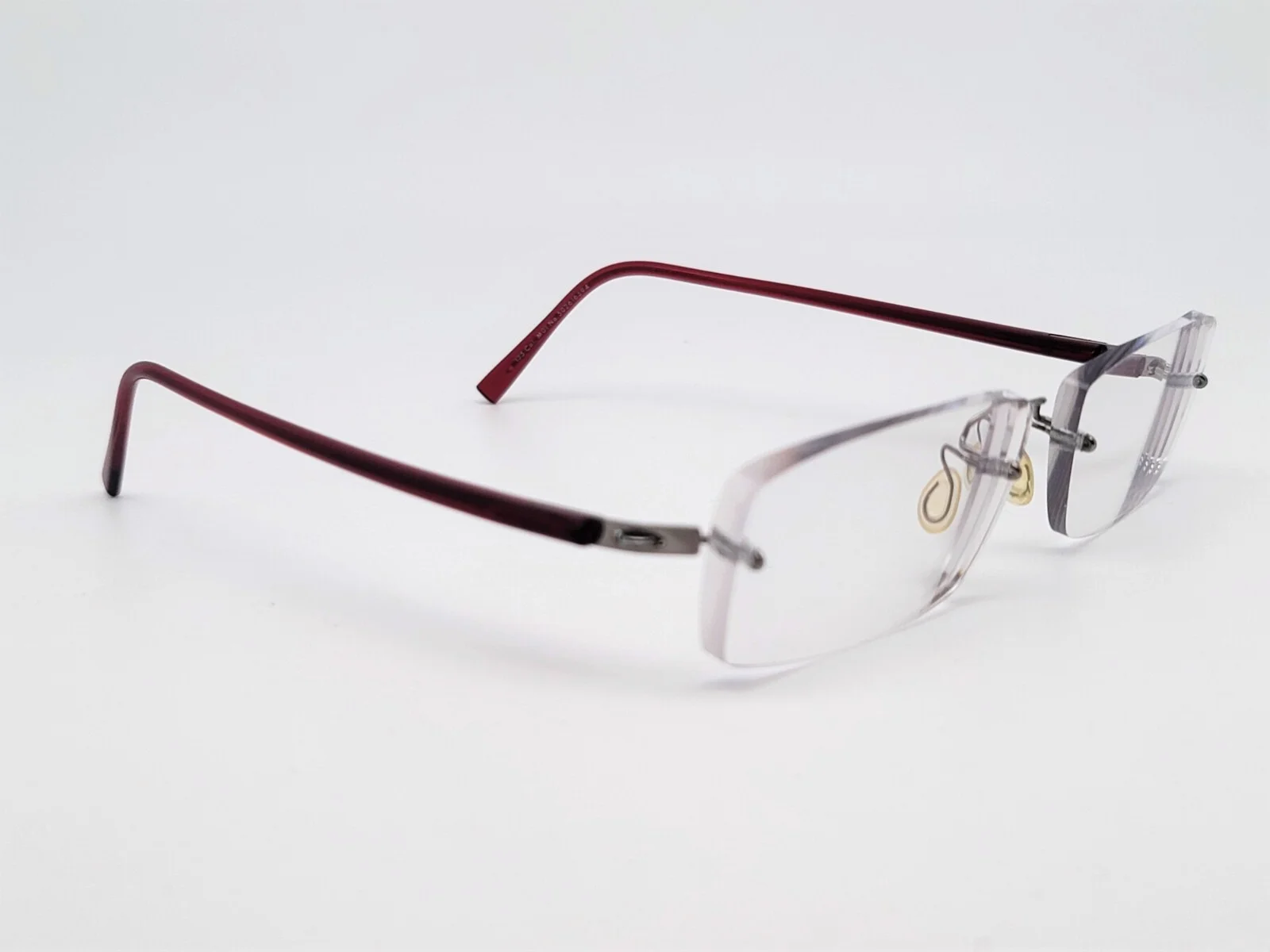 Used lindberg spirit titanium eyeglasses rimless No 039/E038 T611-135 Col PU13 3