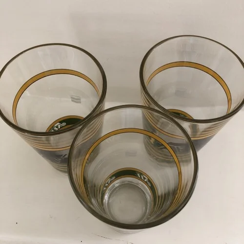 Utah Jazz NBA 6” Drinking 16oz. Glasses Chevron Set Of 3 Merchandise NEW 3