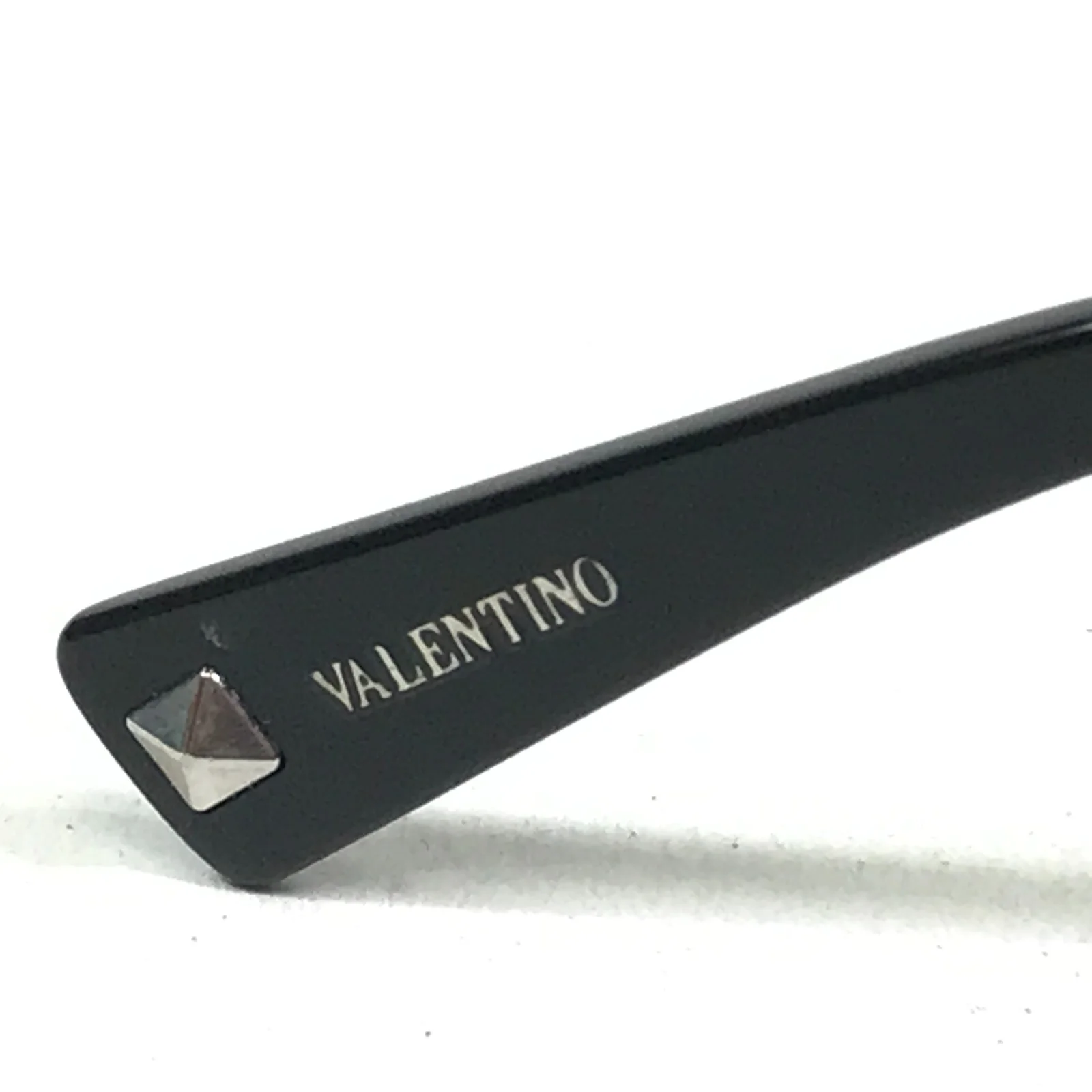 Valentino Eyeglasses Frames VA 3011 5001 Black Silver Cat Eye Full Rim 53-16-140 4