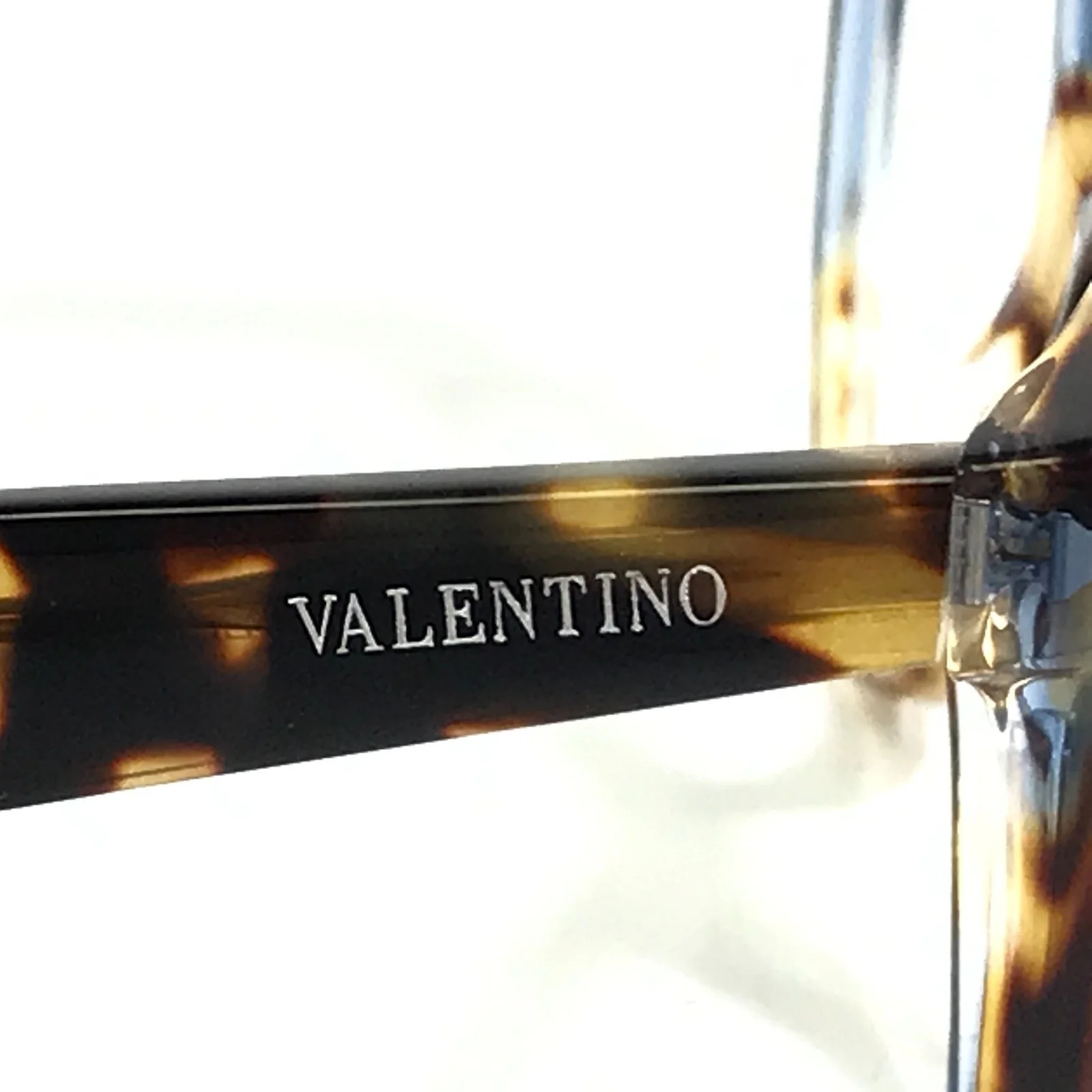 Valentino Eyeglasses Frames VA3013 5056 Brown Blue Tortoise Cat Eye 53-17-140 4