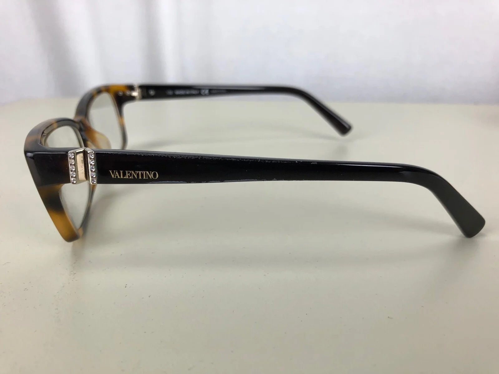 Valentino Pearly Beige & Nude Embellished Eye Glasses V2615R 52 16 643 130 RX 4