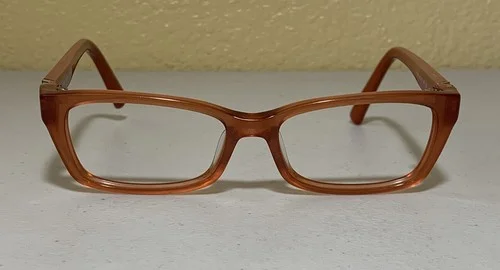 Valentino V2615R 506 Eyeglasses Frames Clear Orange Square Cat Eye 52-16-130mm