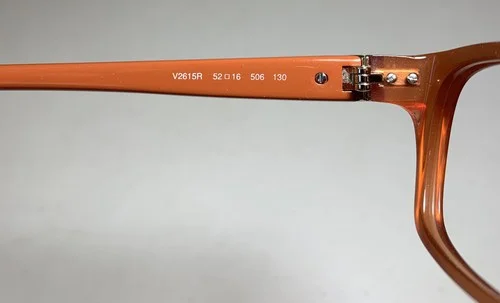 Valentino V2615R 506 Eyeglasses Frames Clear Orange Square Cat Eye 52-16-130mm 4