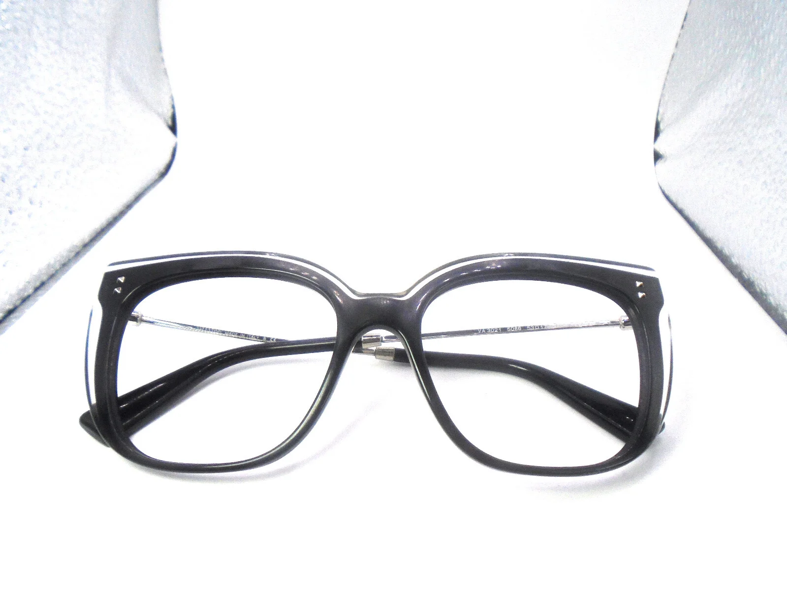 Valentino VA 3021 5086 Black/Clear 53-17-140 Womens Eyeglasses Frames Italy